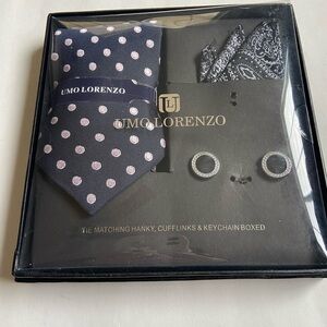 Umo Lorenzo tie, cufflinks set